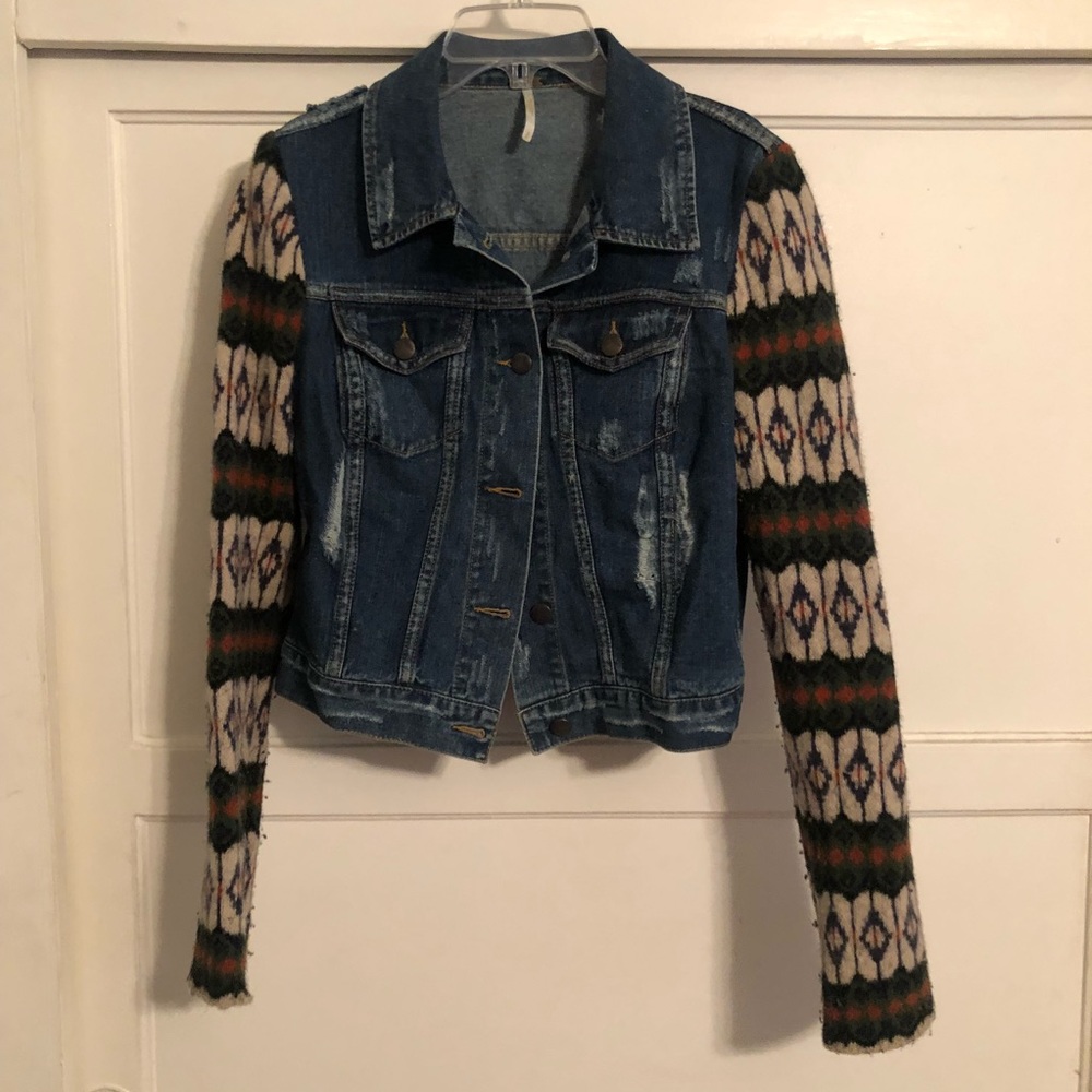 Free People Cypress Yarn denim jacket!